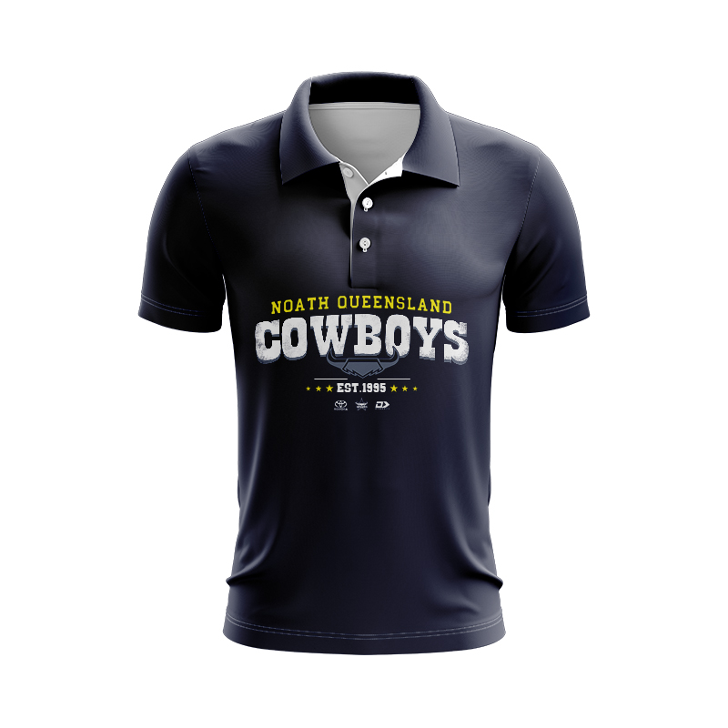 NRL North Queensland Cowboys 2024 Graphic Polo Shirt