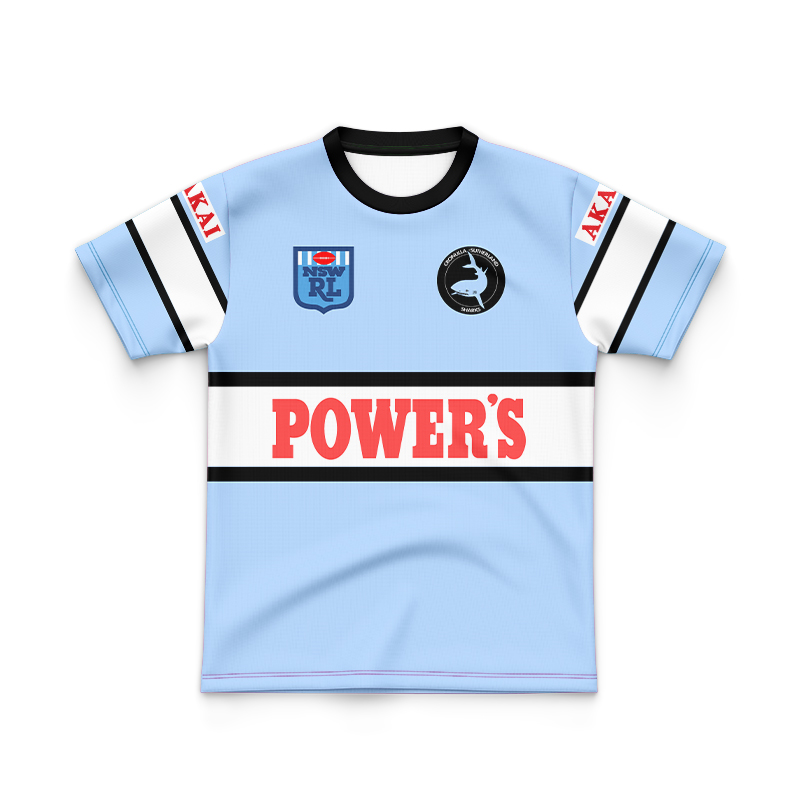 Kid's NRL Cronulla-Sutherland Sharks 1992 Retro Jersey