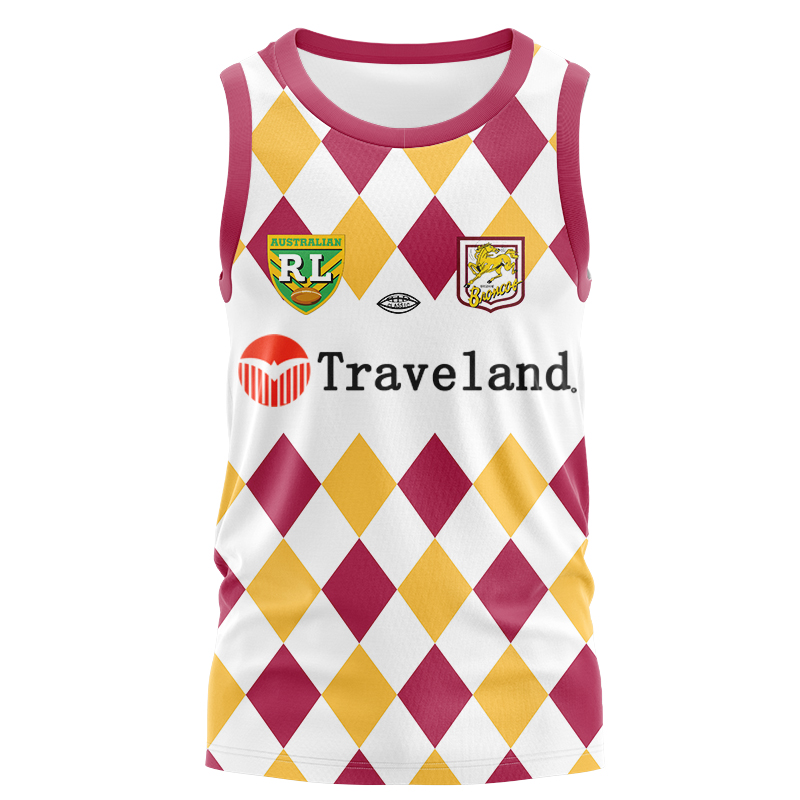 NRL Brisbane Broncos 1995 Retro Singlet