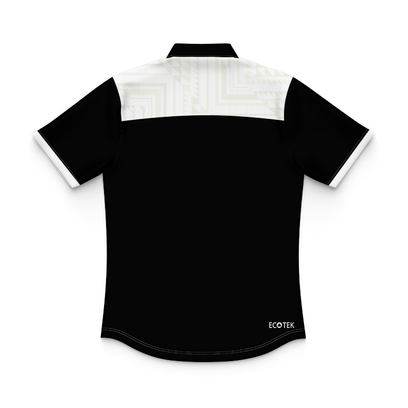 Kid's New Zealand Kiwis 2024 Black Media Polo Shirt