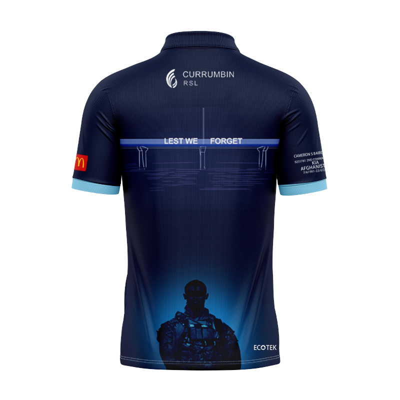 NRL Gold Coast Titans 2024 ANZAC Polo Shirt