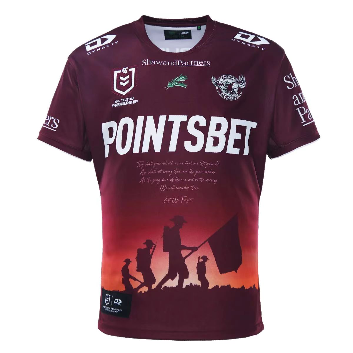 Manly Warringa Sea Eagles 2023 ANZAC Jersey