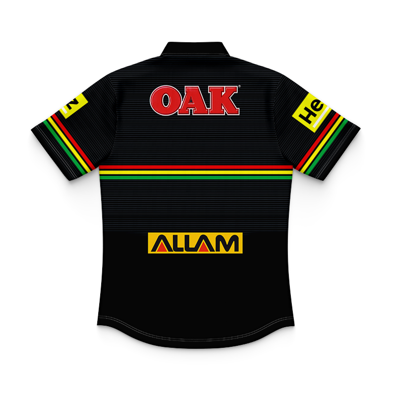 Kid's NRL Penrith Panthers 2024 Home Polo Shirt