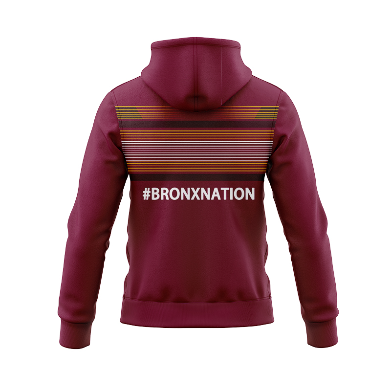 NRL Brisbane Broncos 2024 Warm Up Zipper Hoodie