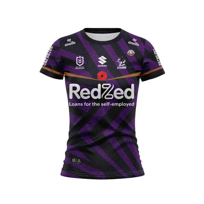 Women's NRL Melbourne Storm 2024 ANZAC Jersey