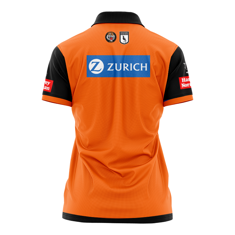 Women's NRL Wests Tigers 2024 Away Polo Shirt