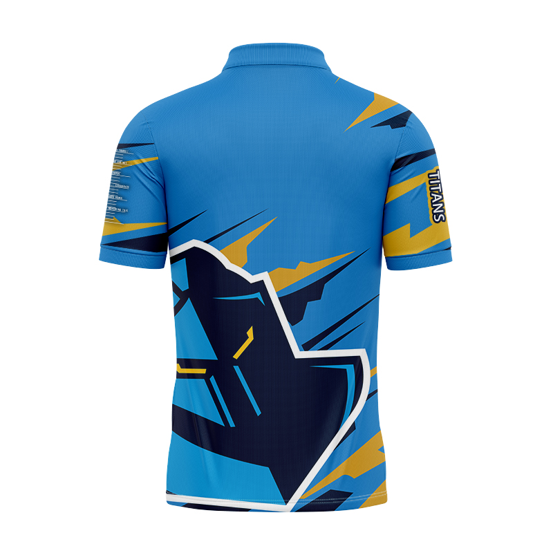 NRL Gold Coast Titans 2024 'FISHFINDER' Fishing Polo Shirt