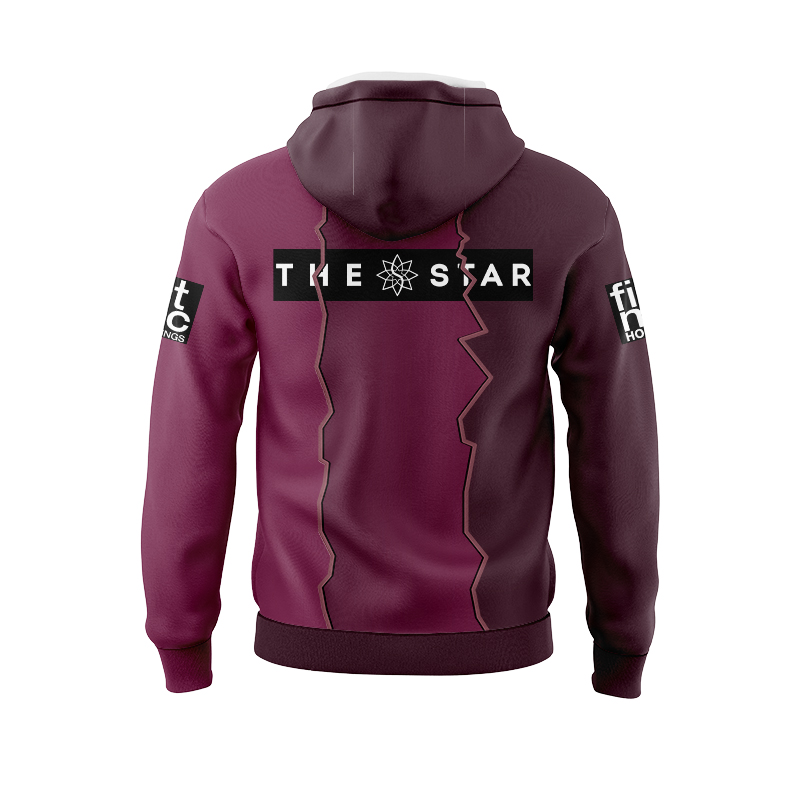 NRL Brisbane Broncos 2024 Sunstone Training Mix Hoodie