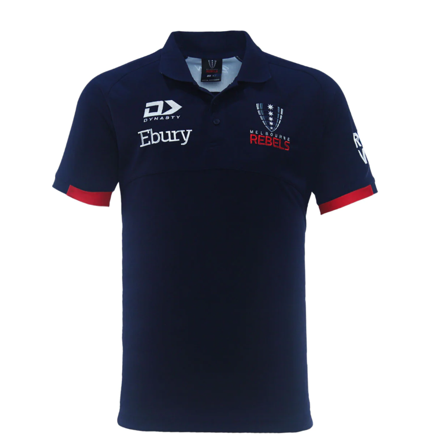 Melbourne Rebels Super Rugby 2024 Media Polo Shirt