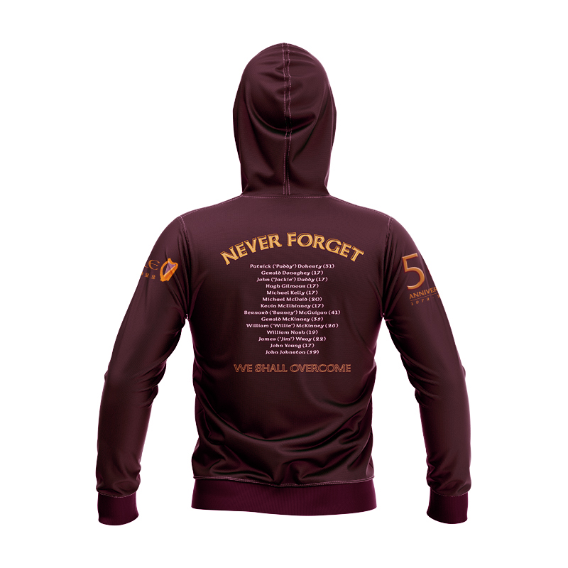 Kid's GAA Derry Bloody Sunday Commemorative Brown Hoodie