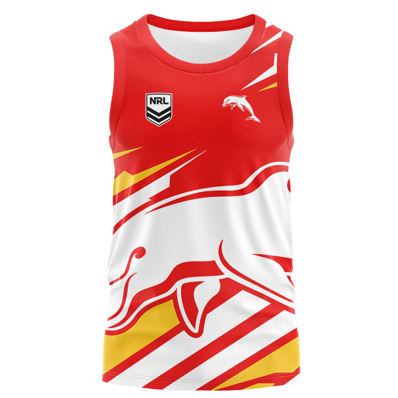 NRL Dolphins 2024 'FISHFINDER' Singlet