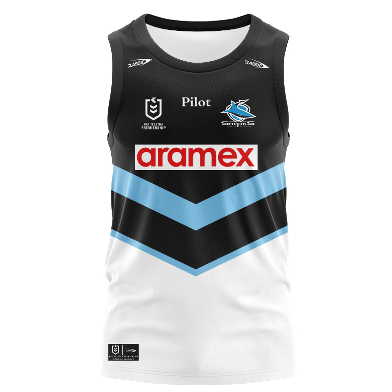 NRL Cronulla-Sutherland Sharks 2025 Away Singlet