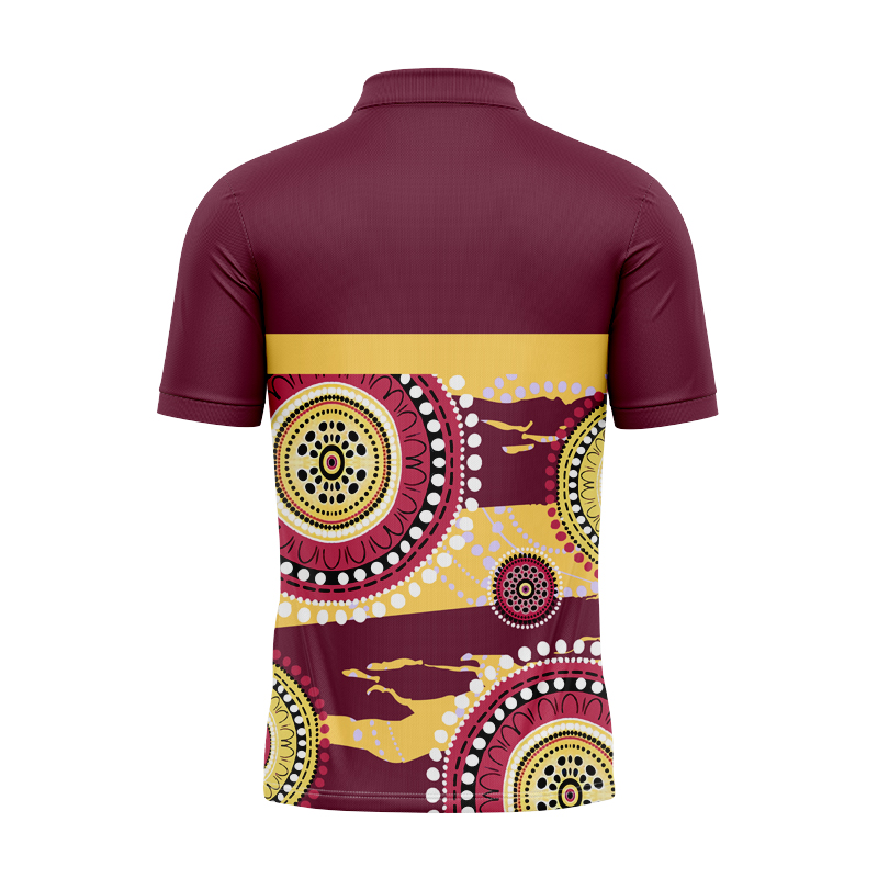 NRL Brisbane Broncos 2024 Indigenous RS Polo Shirt