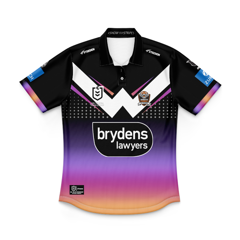 Kid's NRLW Wests Tigers 2024 Women in League Polo Shirt