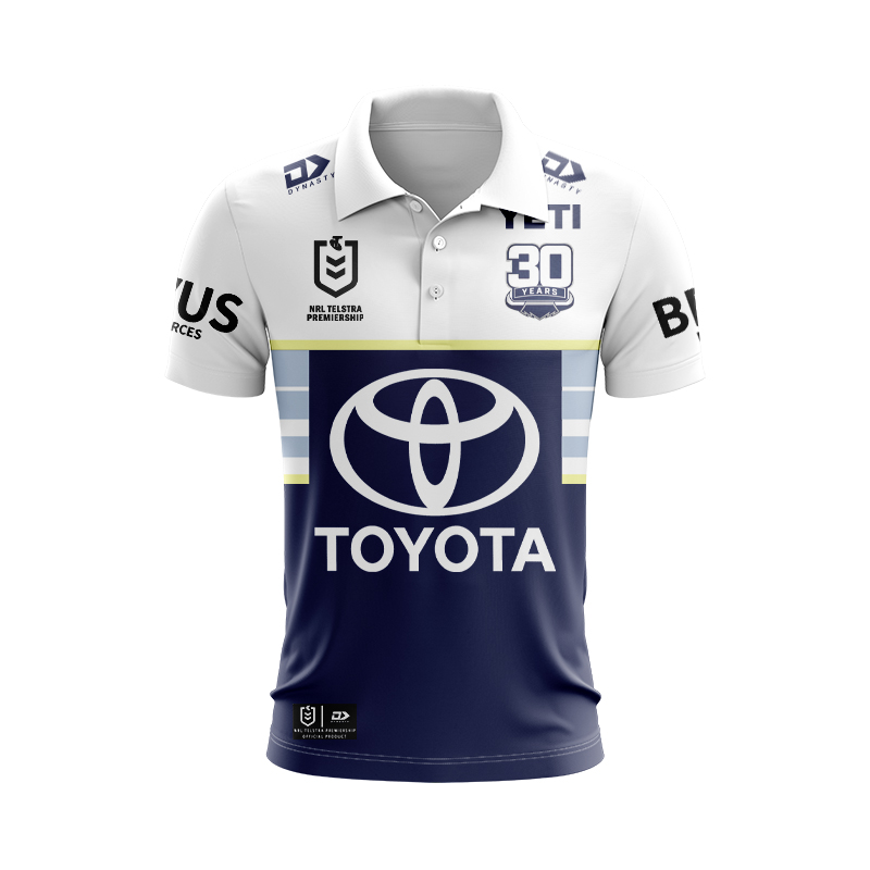NRL North Queensland Cowboys 2025 Away Polo Shirt
