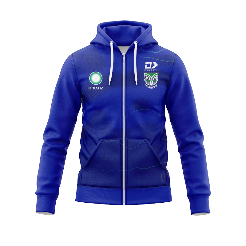 NRL New Zealand Warriors Dynasty 2024 Royal Training Zipper Hoodie