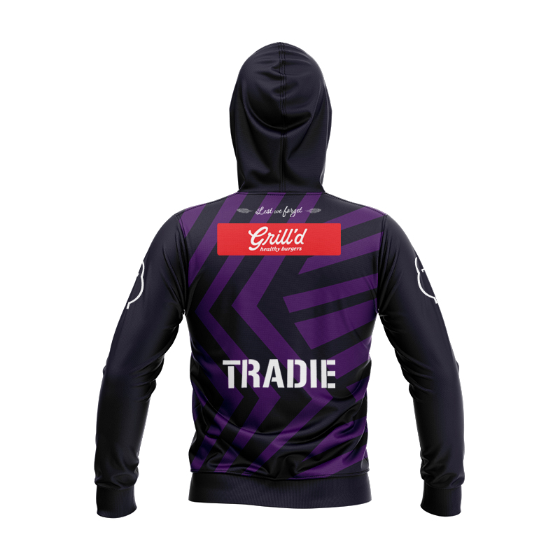 Kid's NRL Melbourne Storm 2024 ANZAC Hoodie