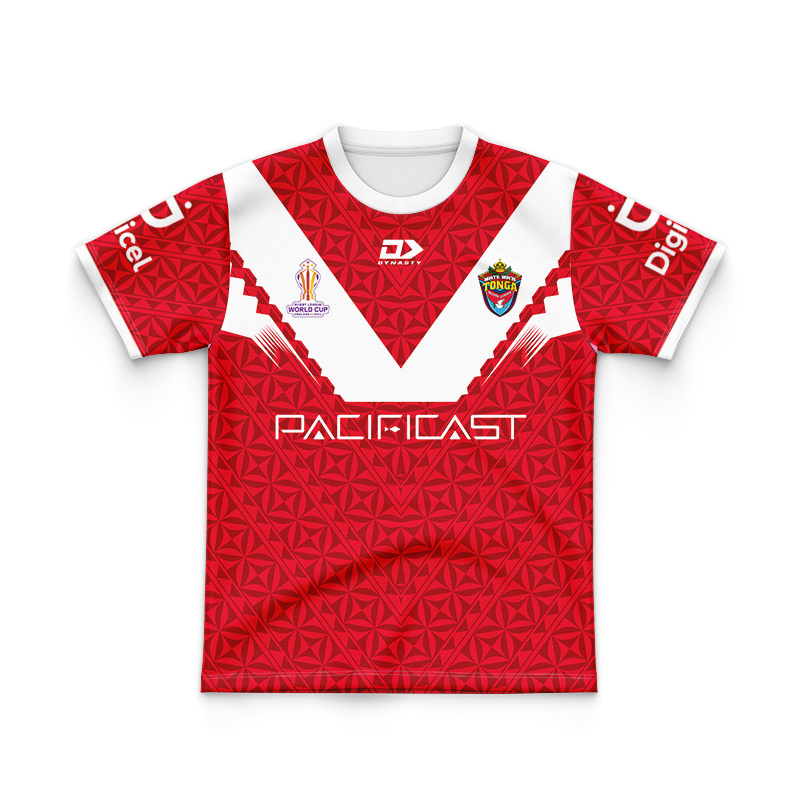 Kid's Tonga Rugby 2022 RWC Home Jersey