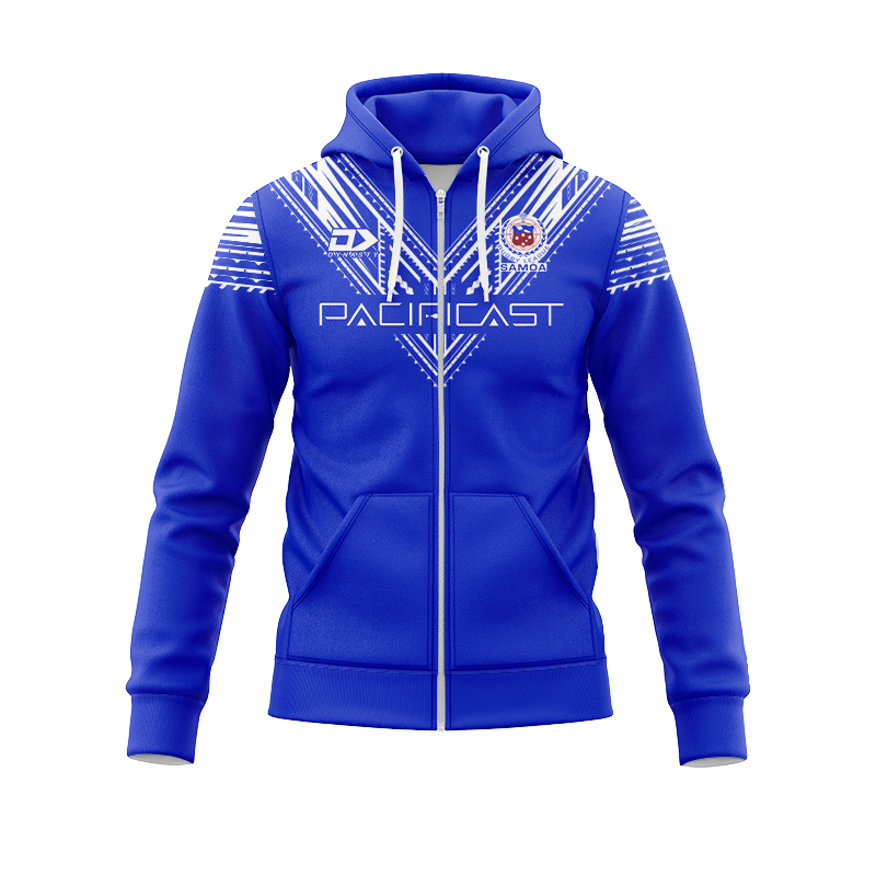 Toa Samoa Rugby League 2023 Home Zipper Hoodie