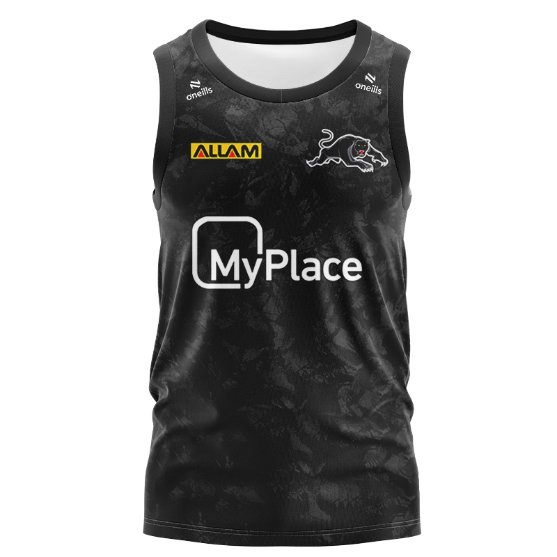 NRL Penrith Panthers 2024 Dark Training Singlet