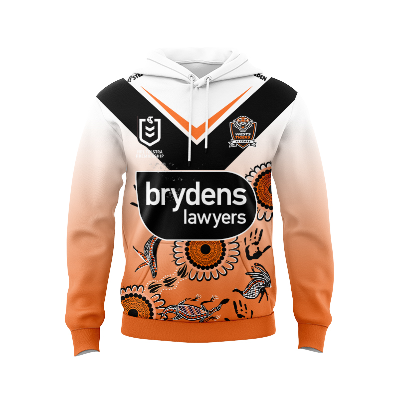 NRL Wests Tigers 2024 Indigenous Hoodie