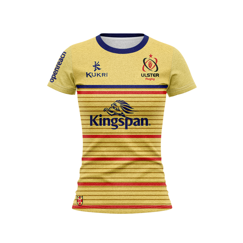 Women's Ulster GAA 2023 Home Rugby Jersey Yellow