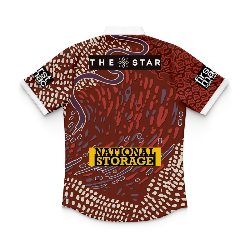 Kid's NRL Brisbane Broncos 2024 Indigenous Polo Shirt