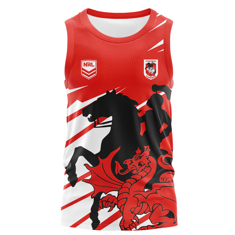 NRL St George Illawarra Dragons 2024 'FISHFINDER' Singlet