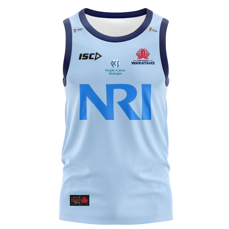 NSW Waratahs Super Rugby 2024 ISC Home Singlet