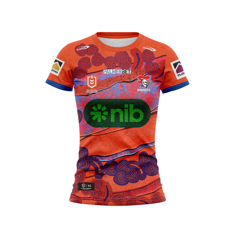Women's NRL Newcastle Knights 2024 Retail Indigenous Jersey