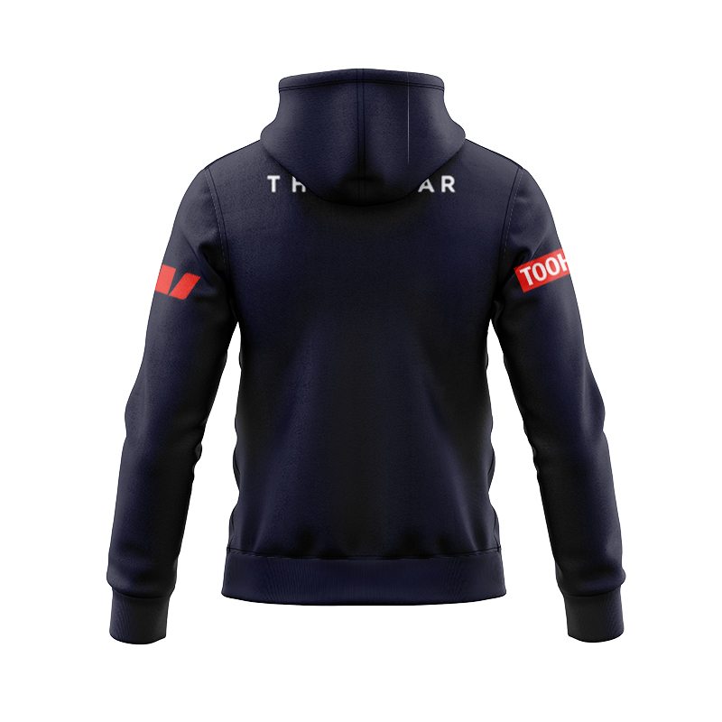 NRL NSW Blues 2024 Traing Black Zipper Hoodie