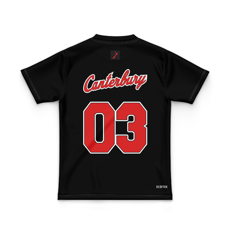 Kid's NRL New Zealand Warriors 2024 Black Warm Up Jersey