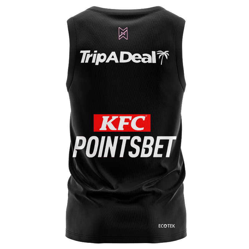 NRL Manly Warringah Sea Eagles 2024 Black Warm Up Singlet