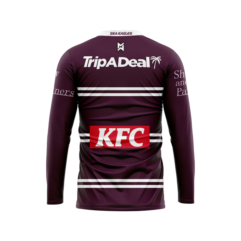 NRL Manly Warringah Sea Eagles 2024 Long Sleeve Home Jersey