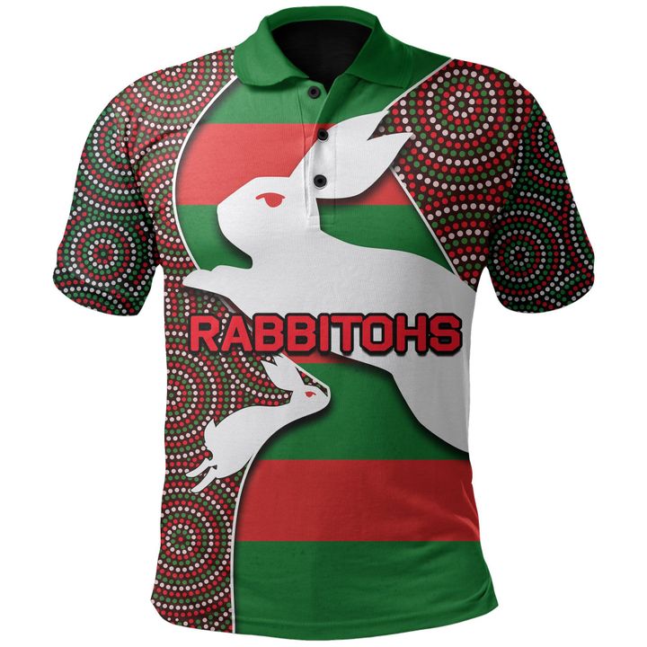 NRL South Sydney Rabbitohs 2021 Indigenous Polo Shirt