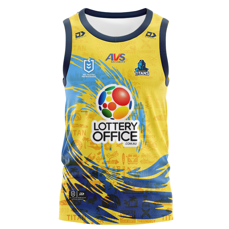 NRL Gold Coast Titans 2024 City Singlet