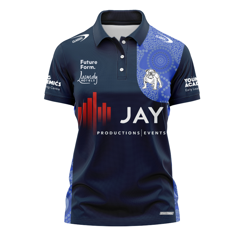 Women's NRL Canterbury-Bankstown Bulldogs 2024 Indigenous Polo Shirt