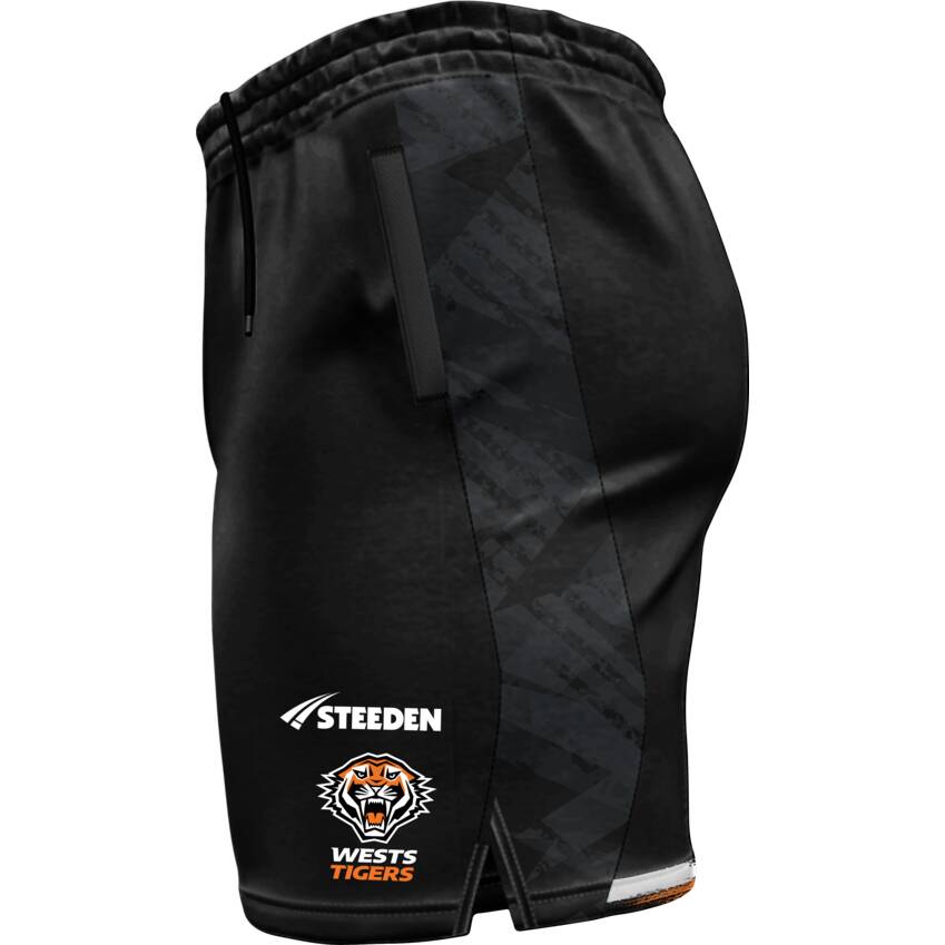 NRL Wests Tigers 2025 Mens Training Shorts