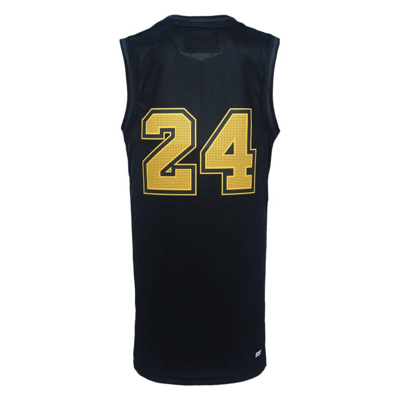 NRL North Queensland Cowboys 2024 Black #24 Basketball Singlet