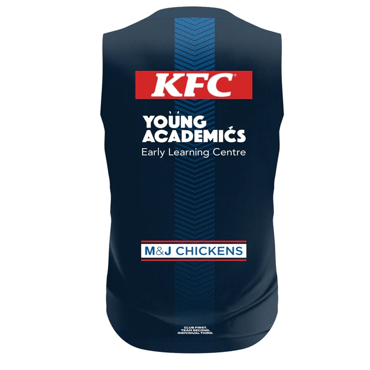 NRL Canterbury-Bankstown Bulldogs 2024 Navy Training Singlet
