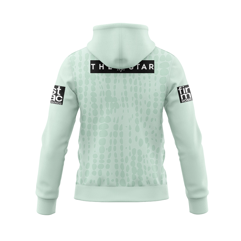 NRL Brisbane Broncos 2025 Mint Training Zipper Hoodie