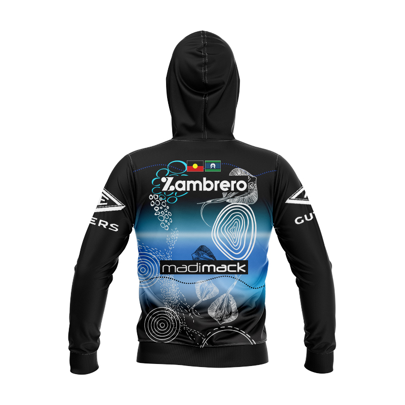 Kid's NRL Cronulla-Sutherland Sharks 2024 Indigenous Hoodie