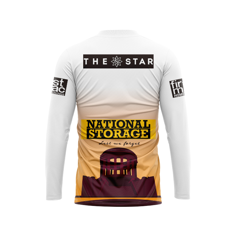 NRL Brisbane Broncos 2024 Long Sleeve ANZAC Jersey