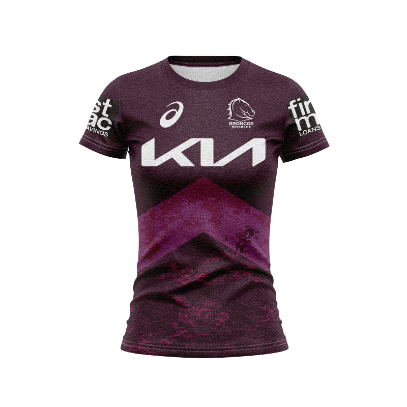 Women's NRL Brisbane Broncos 2024 Maroon Training Jersey