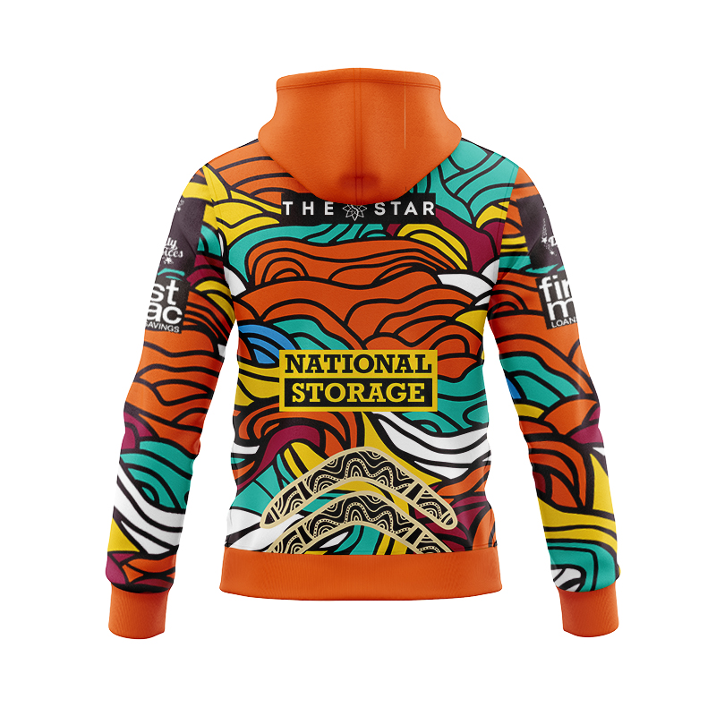 NRL Brisbane Broncos 2023 Indigenous Zipper Hoodie