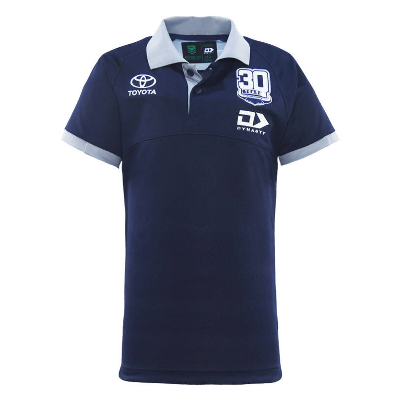 Kid's NRL North Queensland Cowboys 2025 Media Polo Shirt