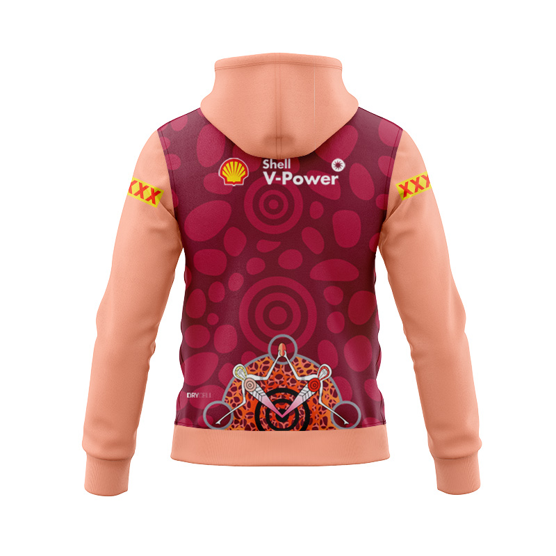 NRL QLD Maroons 2024 Indigenous Zipper Hoodie