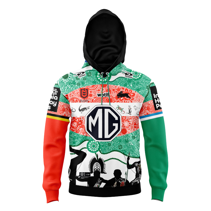 Kid's NRL South Sydney Rabbitohs 2024 Indigenous Hoodie