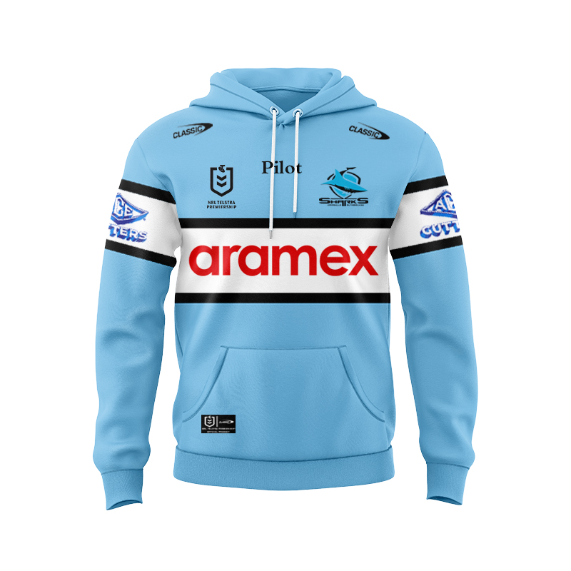 NRL Cronulla-Sutherland Sharks 2025 Home Hoodie