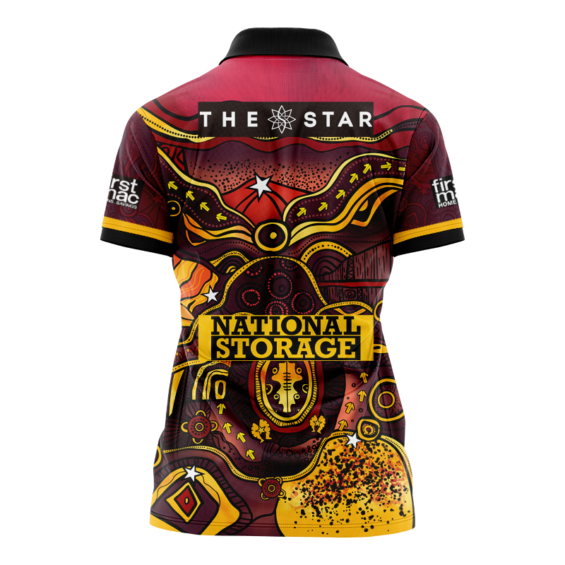 Women's NRL Brisbane Broncos 2021 Indigenous Polo Shirt